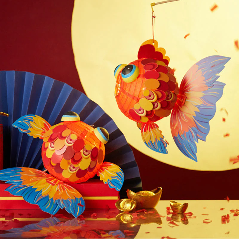 DIY Good Luck Koi Fish Paper Lantern | Zen Decor - Image 2