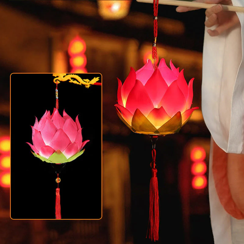 DIY Lotus Flower Dragon Lantern | Spiritual Home Accent - Image 12