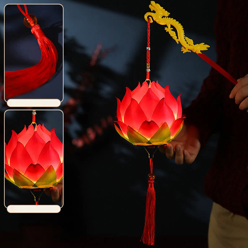 DIY Lotus Flower Dragon Lantern | Spiritual Home Accent - Image 14