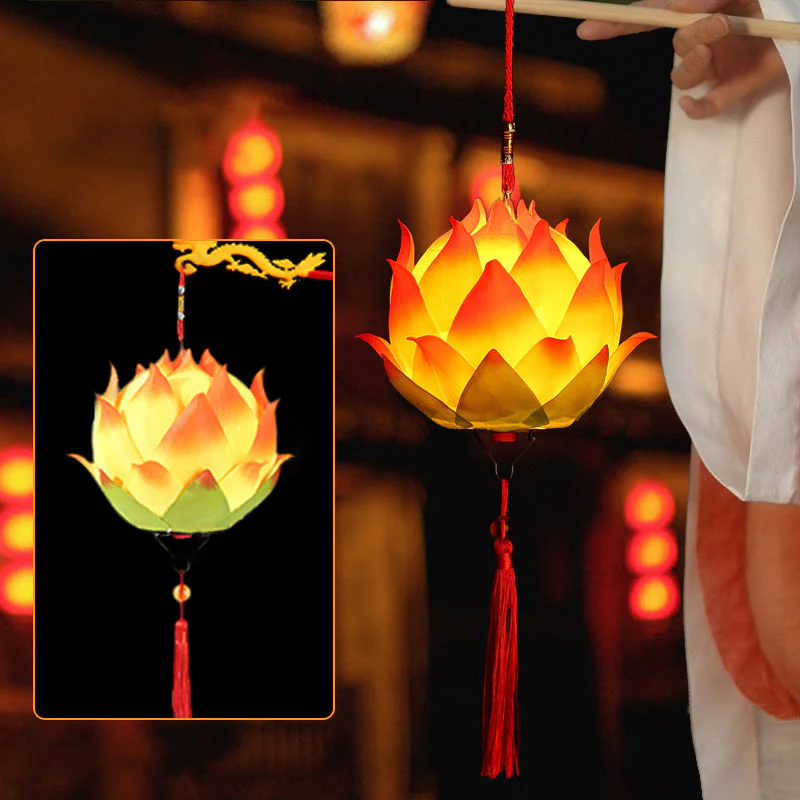 DIY Lotus Flower Dragon Lantern | Spiritual Home Accent - Image 17