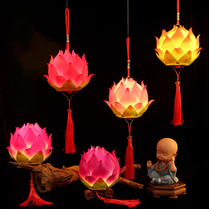 DIY Lotus Flower Dragon Lantern | Spiritual Home Accent - Image 2