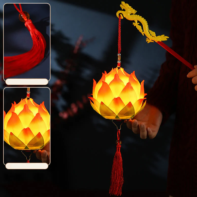 DIY Lotus Flower Dragon Lantern | Spiritual Home Accent - Image 20