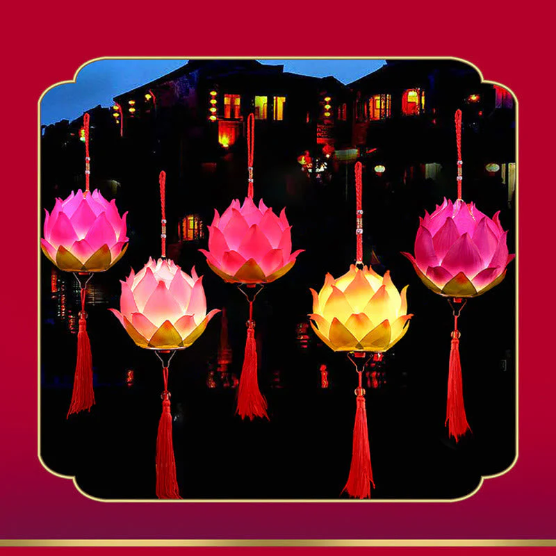 DIY Lotus Flower Dragon Lantern | Spiritual Home Accent - Image 24