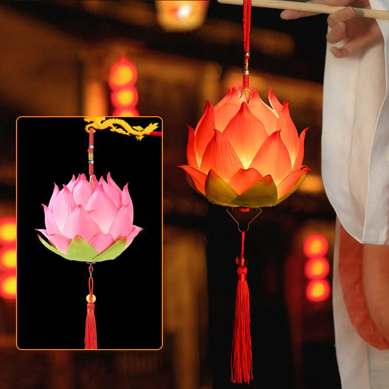 DIY Lotus Flower Dragon Lantern | Spiritual Home Accent - Image 3