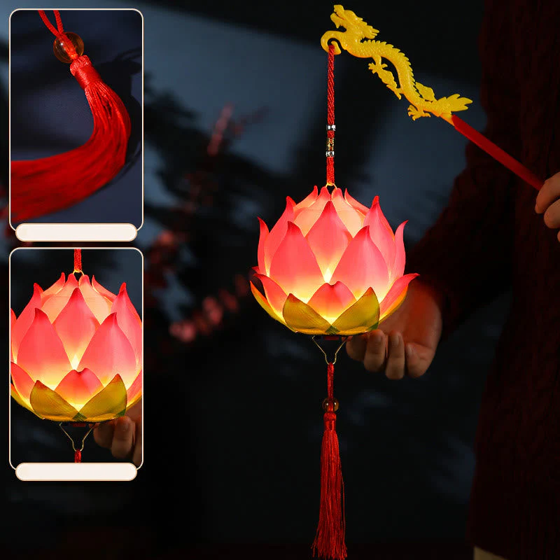 DIY Lotus Flower Dragon Lantern | Spiritual Home Accent - Image 4