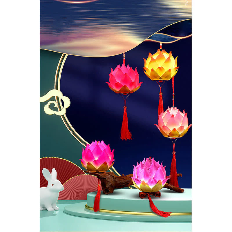 DIY Lotus Flower Dragon Lantern | Spiritual Home Accent - Image 9