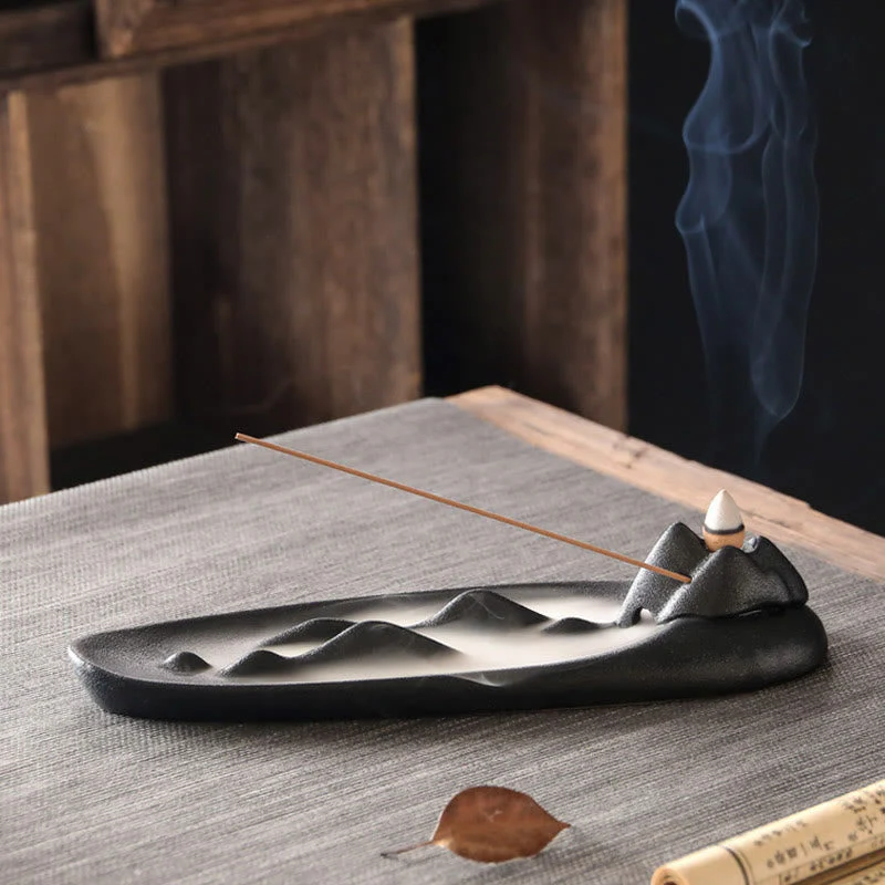 Double Koi Fish Ceramic Incense Burner for Harmony & Healing - Image 12