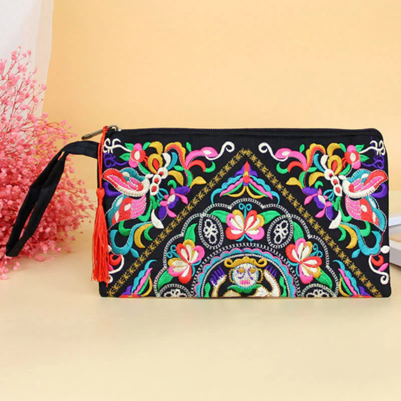 Dragon Butterfly Spiritual Cosmos Flower Wallet 14x25cm - Image 11