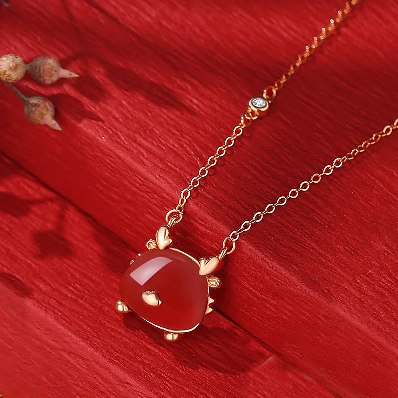 Dragon Jewelry | Hetian Jade & Red Agate Protection Bracelet - Image 9