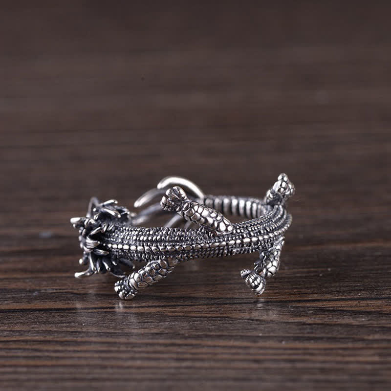 Dragon Ring in 925 Sterling Silver for Luck & Success - Image 10