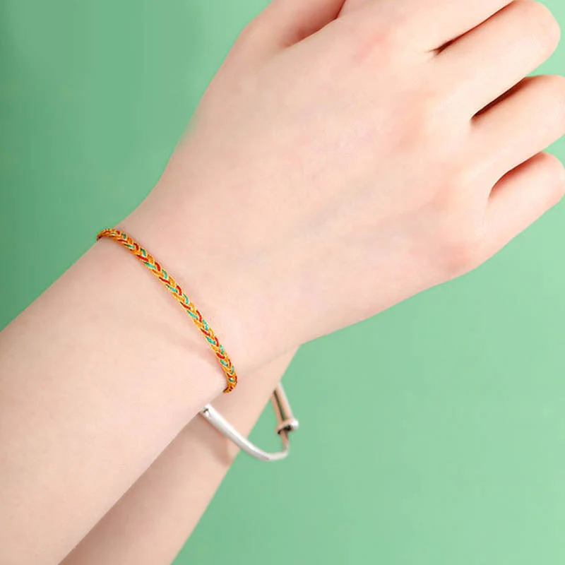 Dragon Scale Braid String Bracelet | Protection & Strength - Image 12