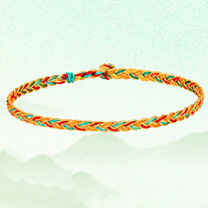 Dragon Scale Braid String Bracelet | Protection & Strength - Image 8