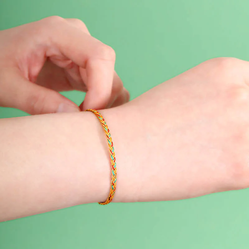 Dragon Scale Braid String Bracelet | Protection & Strength - Image 9