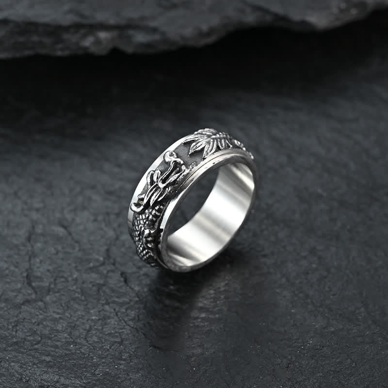 8mm Dragon Titanium Steel Stimulation Ring Unisex - Image 15