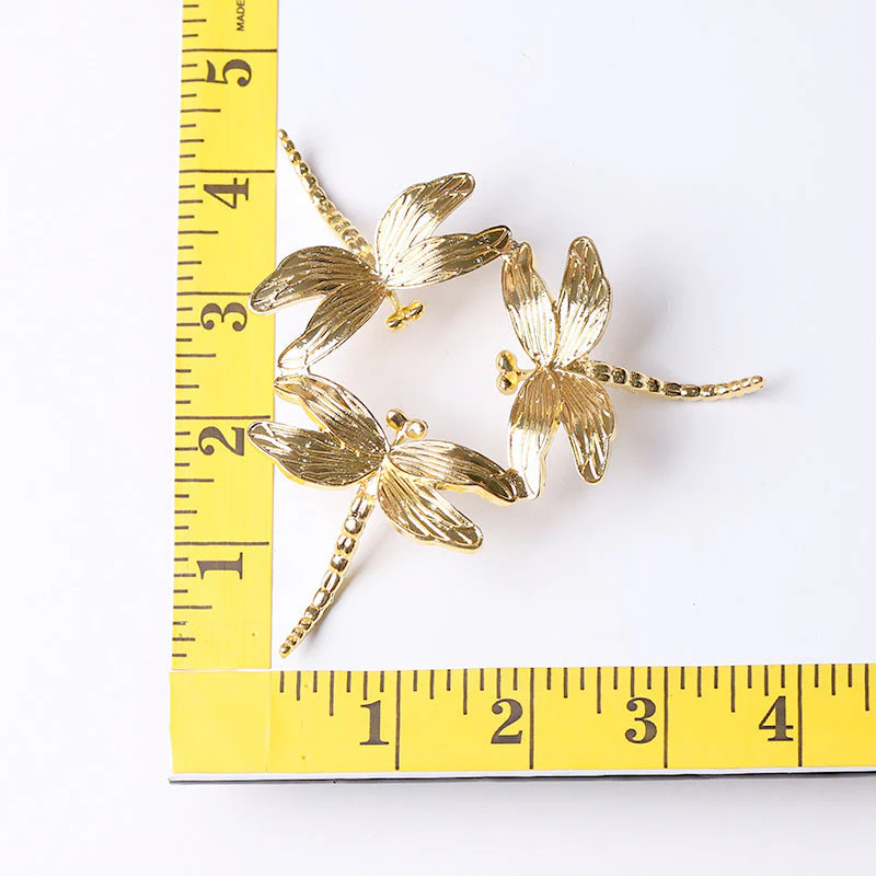 Dragonfly Design Metal Crystal Holder 4-inch | Spiritual Decor - Image 8
