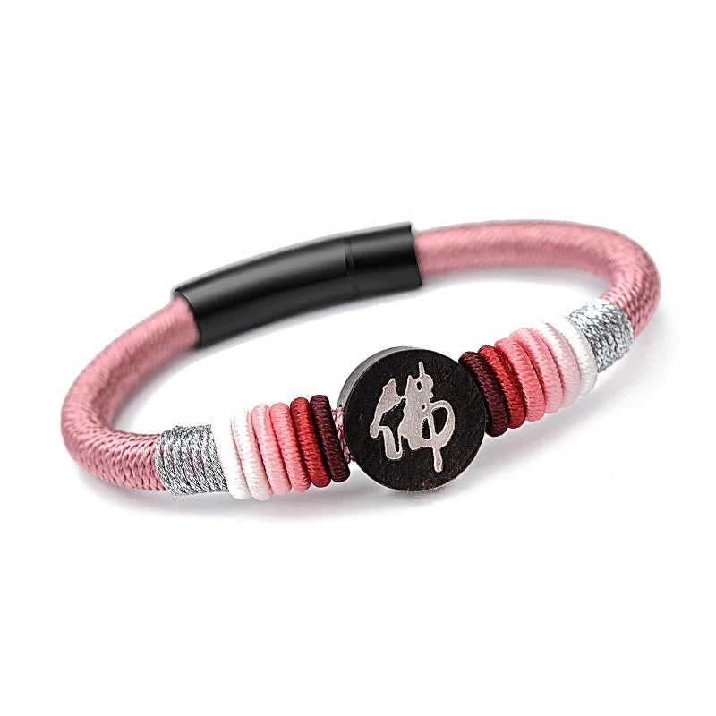 Handcrafted Ebony Buddha Bracelet with Red String | Protection - Image 12