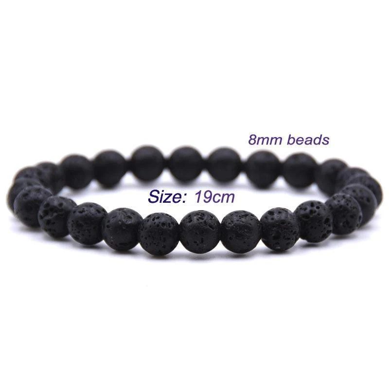 Lava Stone Chakra Bracelet for Relaxation and Balance - Image 6