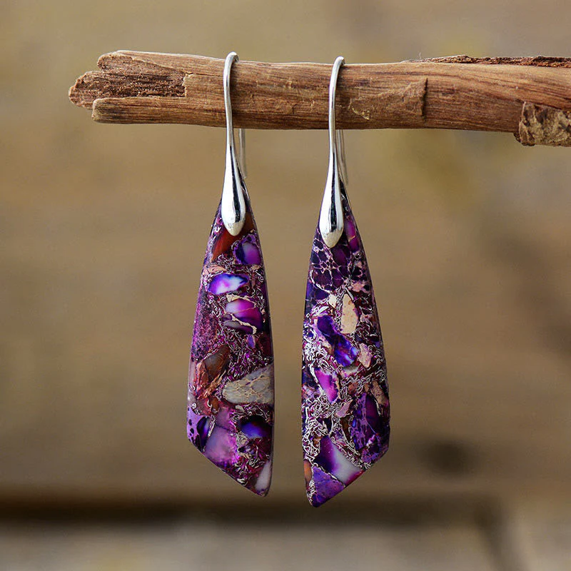 Emperor Stone Earrings for Balance and Serenity - Image 11