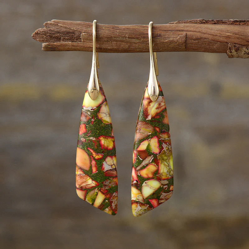 Emperor Stone Earrings for Balance and Serenity - Image 7