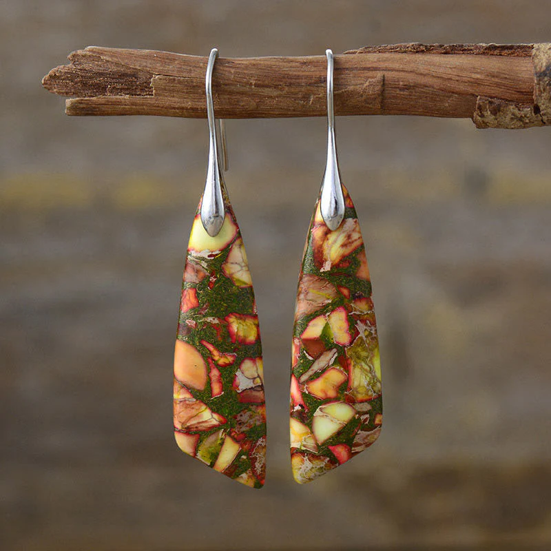 Emperor Stone Earrings for Balance and Serenity - Image 8