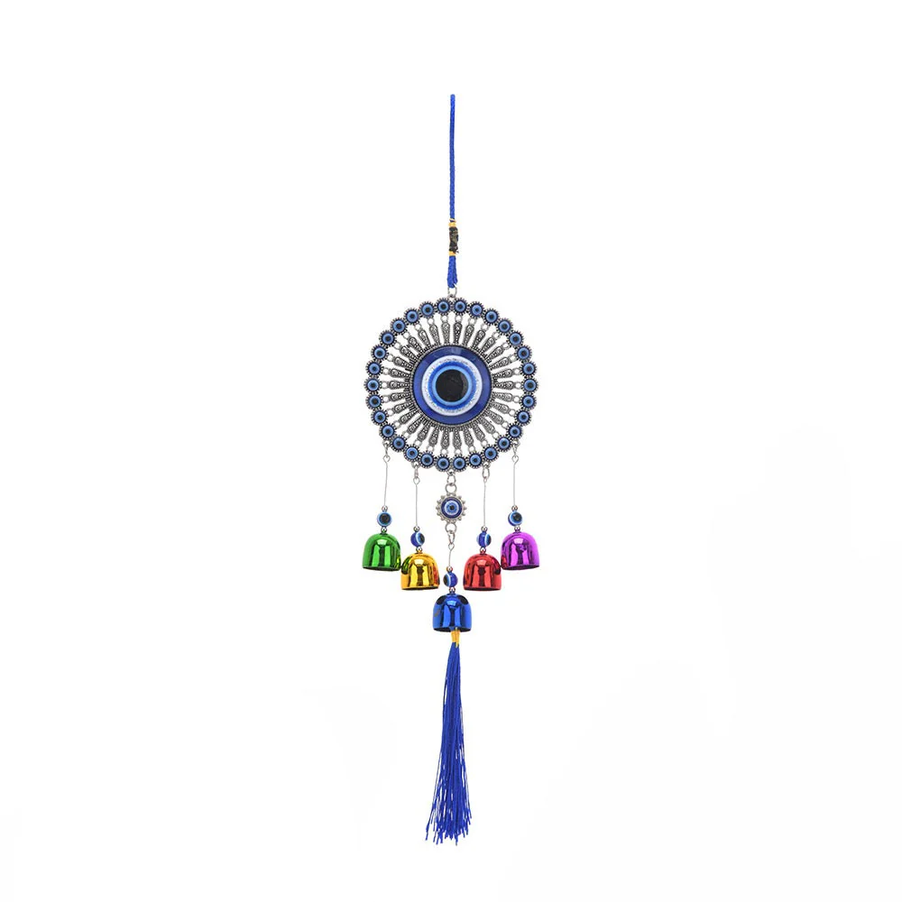 36-38cm Evil Eye Hanging Ornament with Bells for Protection - Image 4