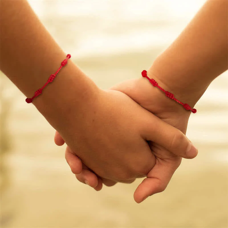 4Pcs Evil Eye Red String Protection Bracelet Set - Image 5
