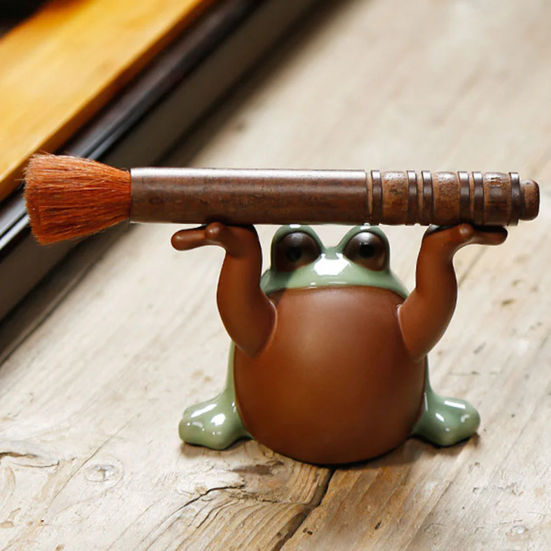 Cute Feng Shui Animal Figurine | Ceramic Lucky Frog Decor - Image 2