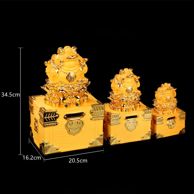 Feng Shui Money Frog Statue for Luck and Wealth Decor - Medium - Image 10
