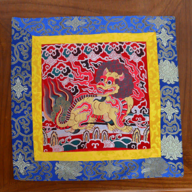 Meditation Prayer Altar Mat with Fengshui Kirin Symbol - Image 14