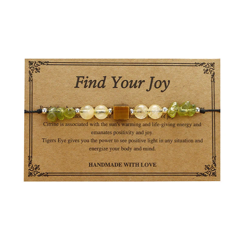 Find Your Joy Peridot Citrine Tiger Eye Rope Bracelet - Image 12