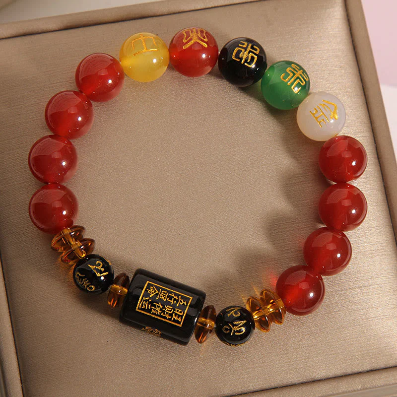 Five Elements Black Onyx Agate Bracelet for Wisdom & Wealth - Image 7