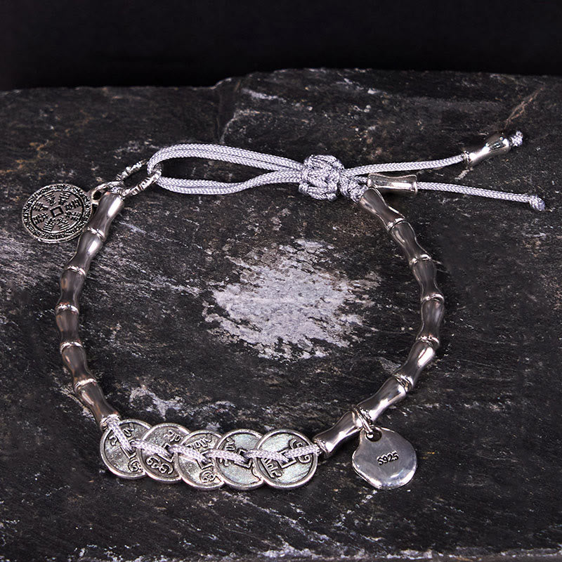 Five Emperor Coins Mountain Ghosts Protective Bracelet - Image 3