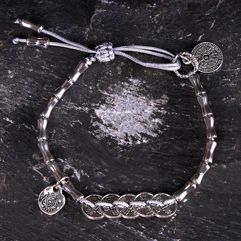 Five Emperor Coins Mountain Ghosts Protective Bracelet - Image 6