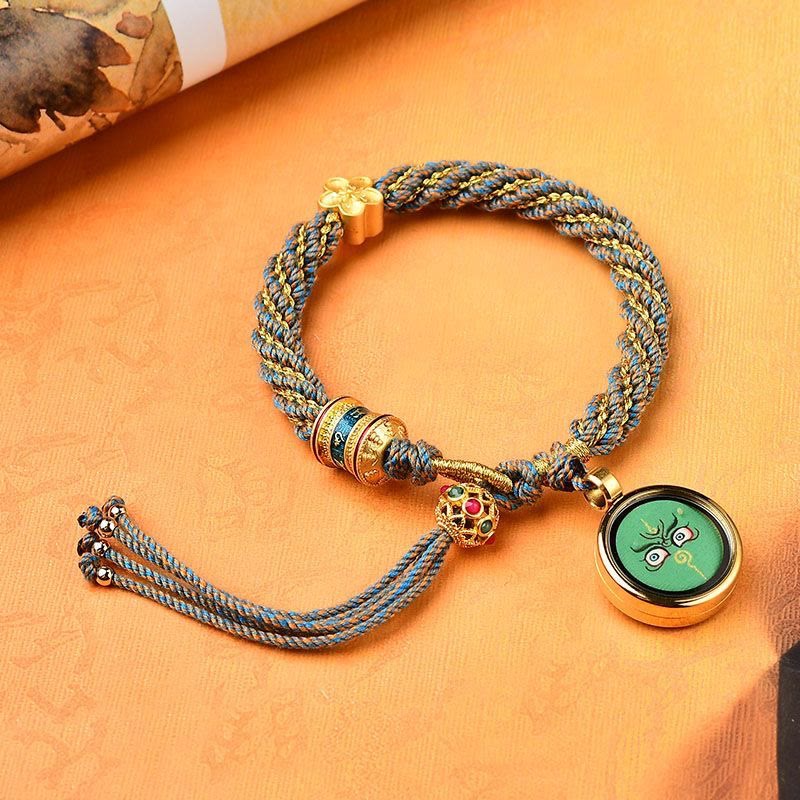 Five Gods of Wealth Red String Protection Bracelet - Image 5