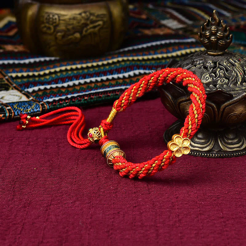 Five Gods of Wealth Red String Protection Bracelet - Image 9