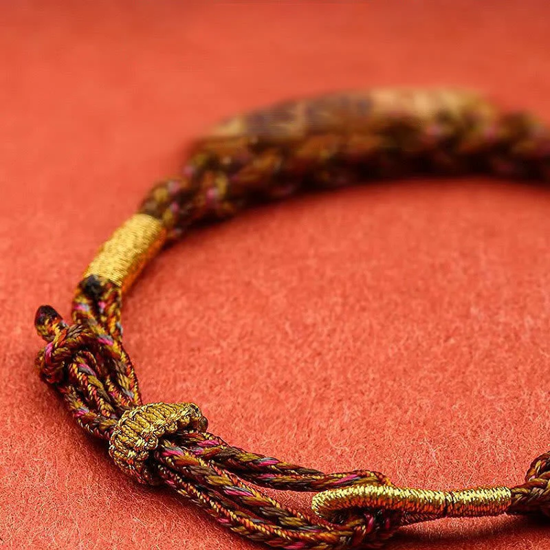 Five Gods of Wealth Spiritual String Bracelet 14K Gold - Image 7