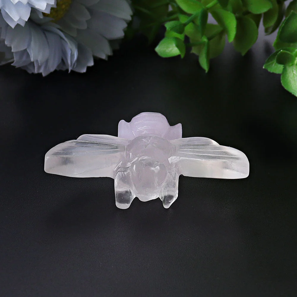 2.4-inch Fluorite Bumble Bee Crystal Animal Carvings - Image 5