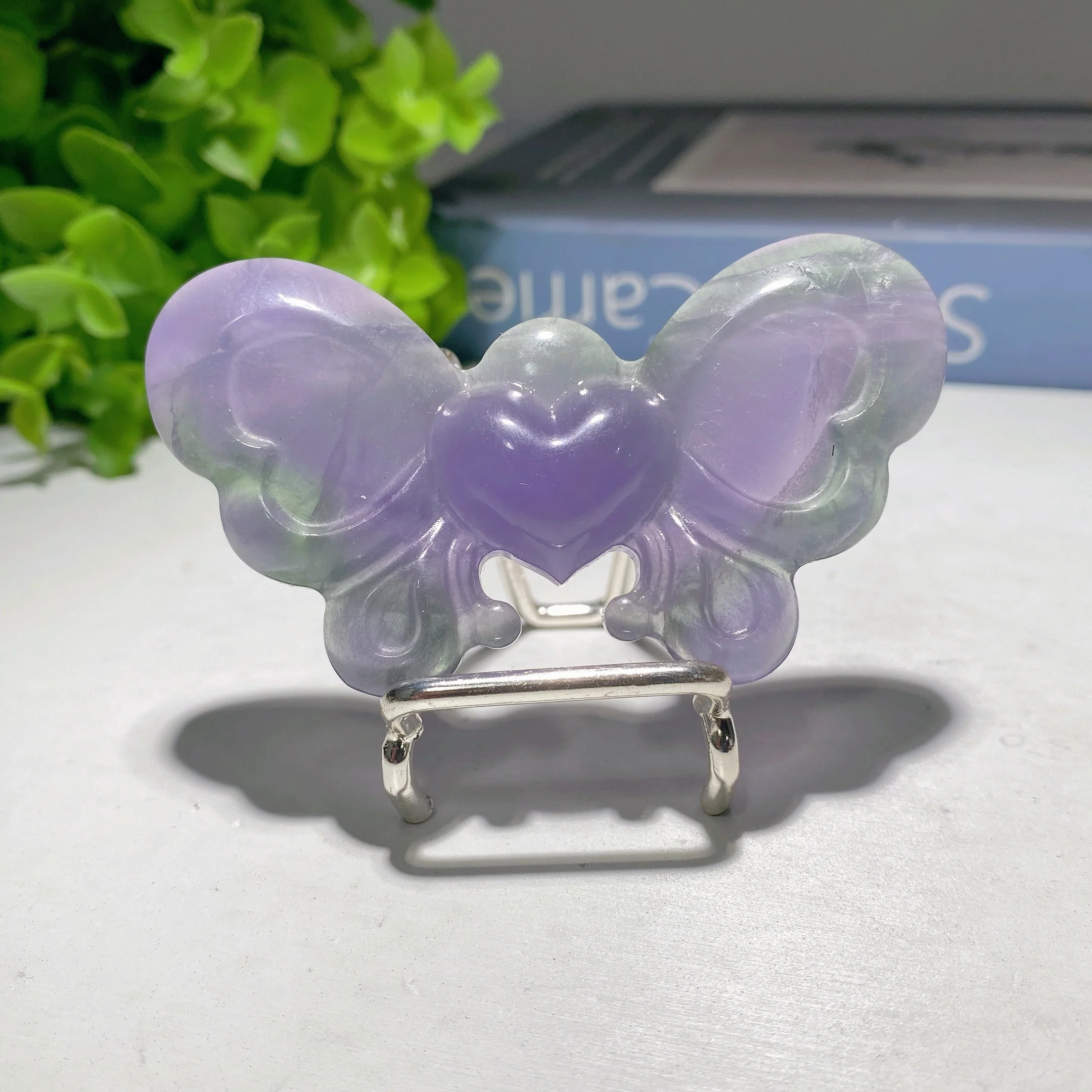 Fluorite Butterfly Carvings 2.7-3.0 inch Spiritual Figurines - Image 7