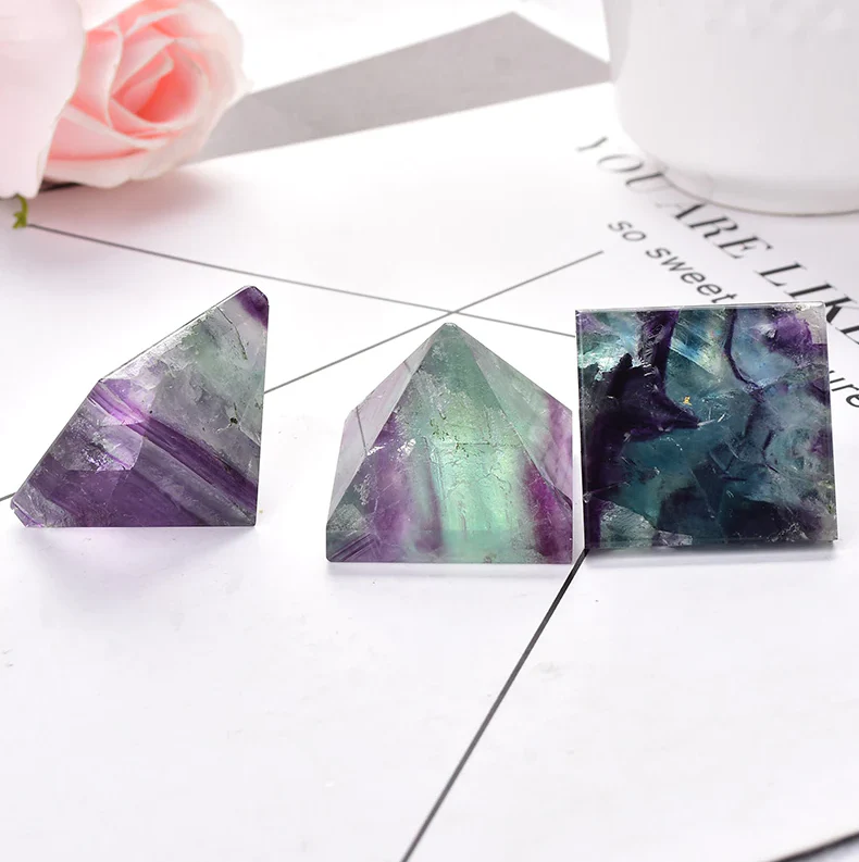 Miniature Fluorite Cleansing Pyramid for Meditation - Image 5