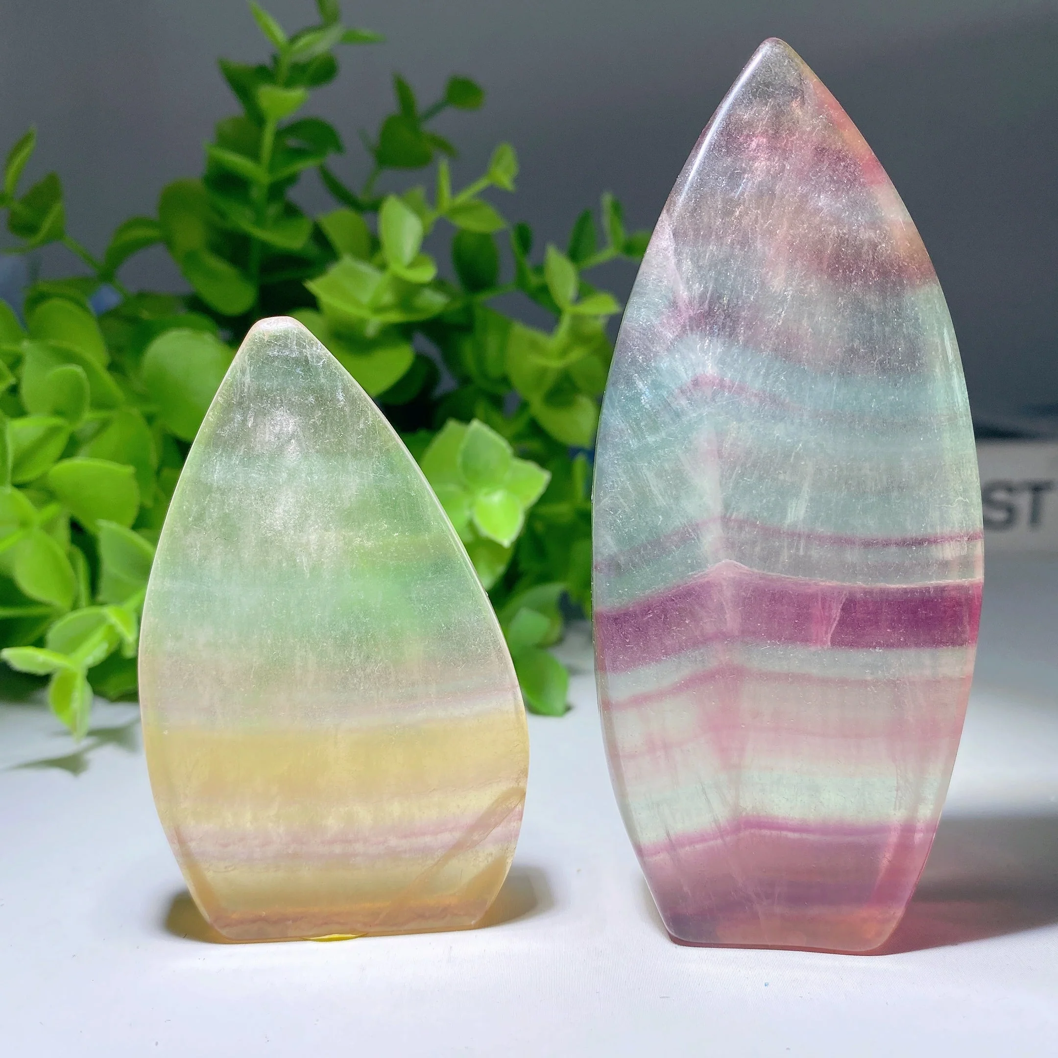 Fluorite Free Form Crystal Specimens 2.5-4in Healing Stones - Image 2