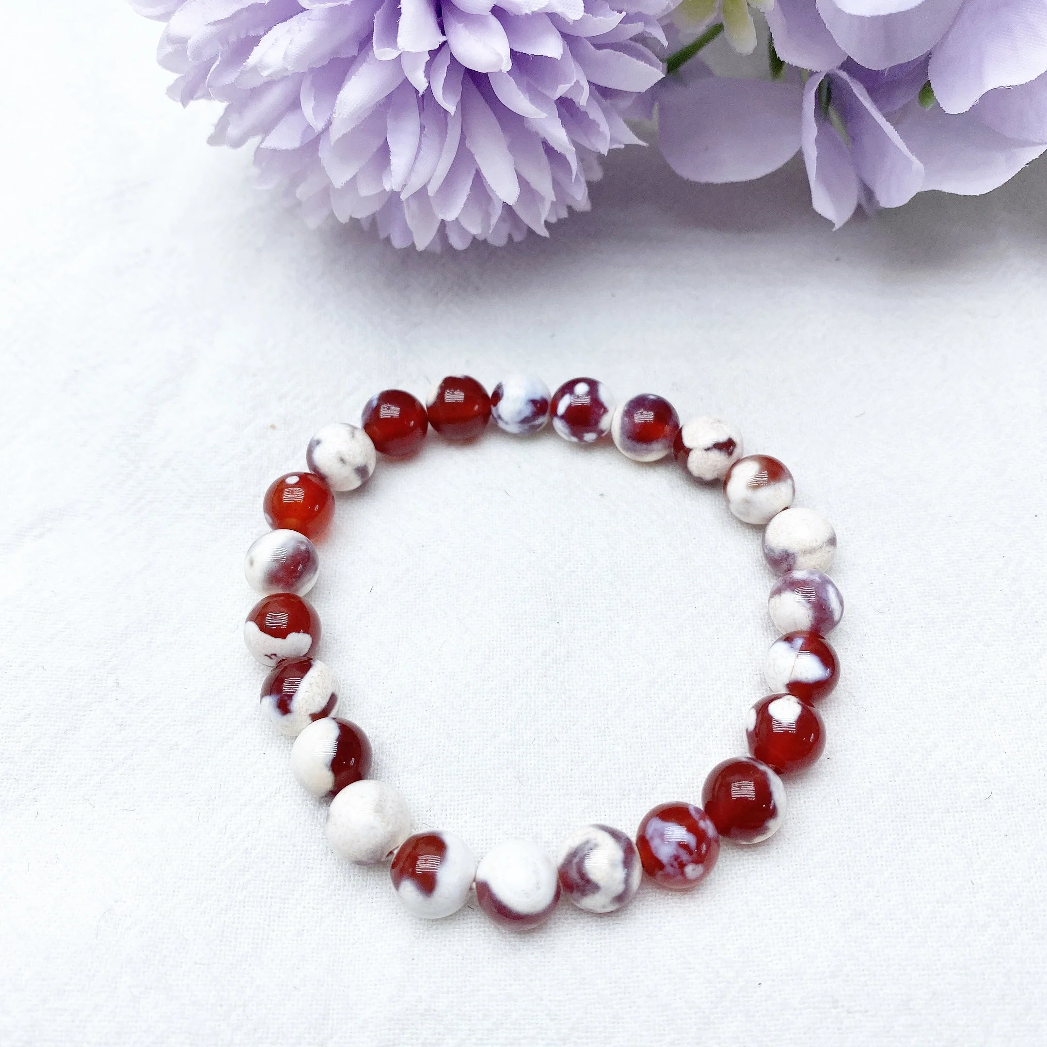 Galaxy Tiger Eye & Orca Onyx Chakra Bracelet 8mm - Image 2