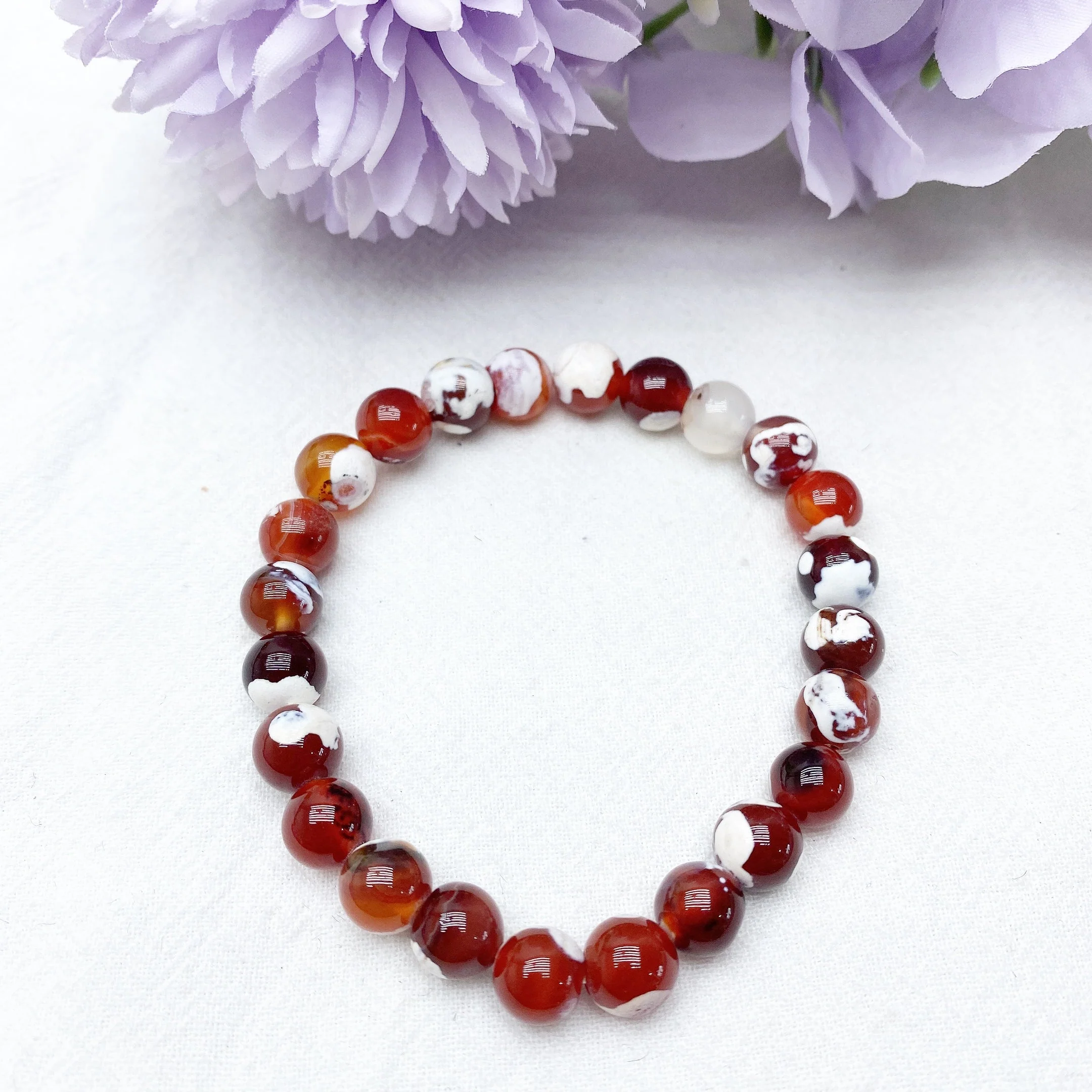 Galaxy Tiger Eye & Orca Onyx Chakra Bracelet 8mm - Image 7
