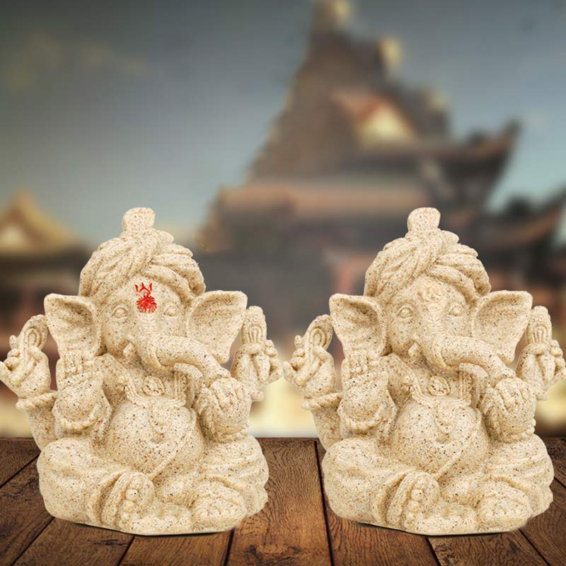 Ganesh Elephant God Statue 4.5in | Home Transformation Decor - Image 2