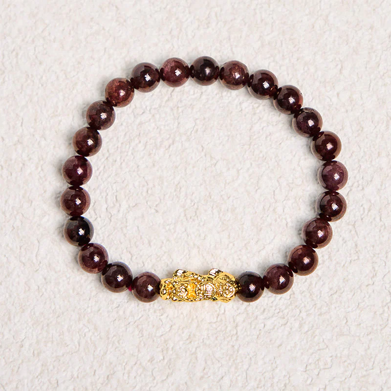 5mm Garnet PiXiu Protection Bracelet for Wealth - Image 6