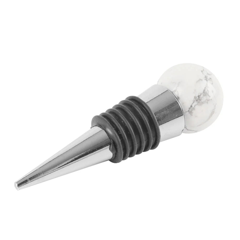Gemstone Crystal Wine Stopper with 26mm Sphere Top - Image 5