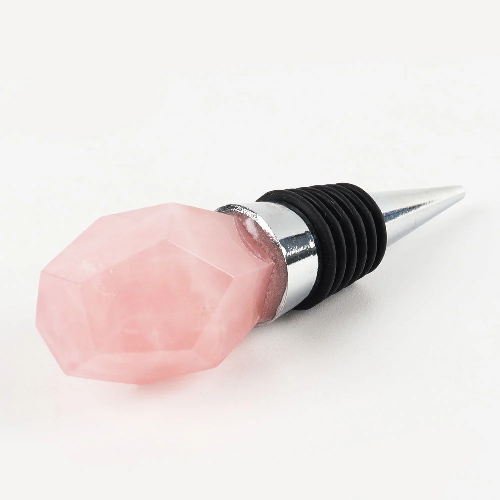 Gemstone Crystal Wine Stopper with 26mm Sphere Top - Image 7