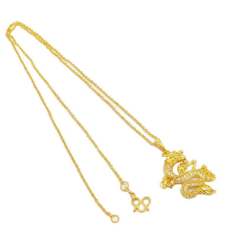 Gold Dragon Protection Necklace Pendant for Strength & Luck - Image 10