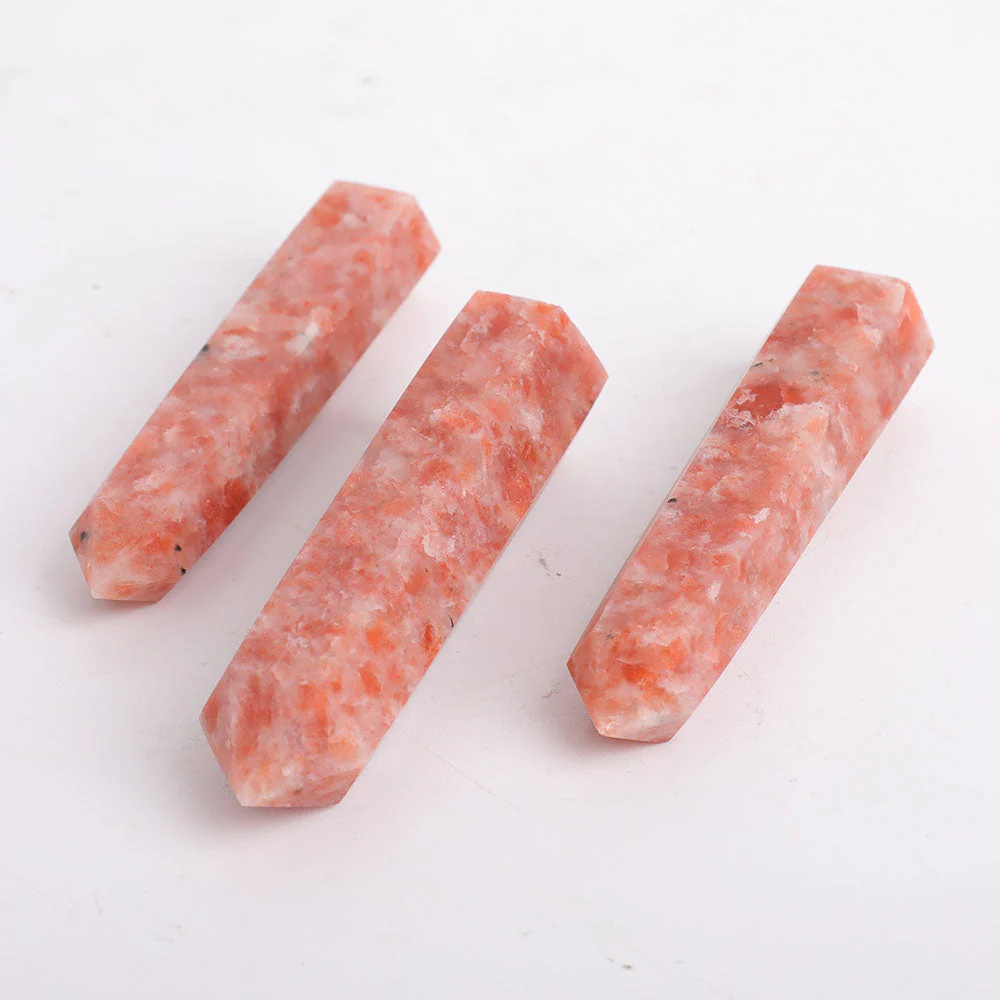 Set of 3 Gold Strawberry Quartz Crystal Points 3.5-4" - Image 5