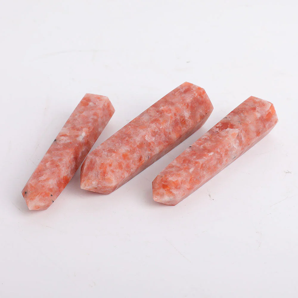 Set of 3 Gold Strawberry Quartz Crystal Points 3.5-4" - Image 6