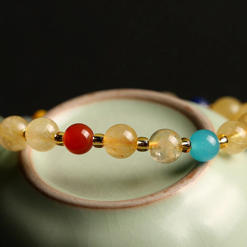 Citrine Jade Bracelet - Prosperity and Abundance - Image 5